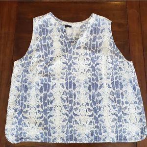 Tahari snake print 2X tank top